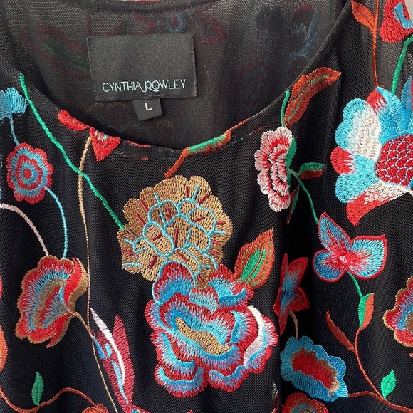 Cynthia Rowley Floral Embroidered Tank - Picture 2 of 4